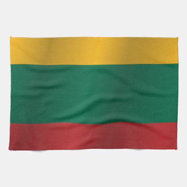 Flagga av Litauen Kökshandduk (Horisontell)