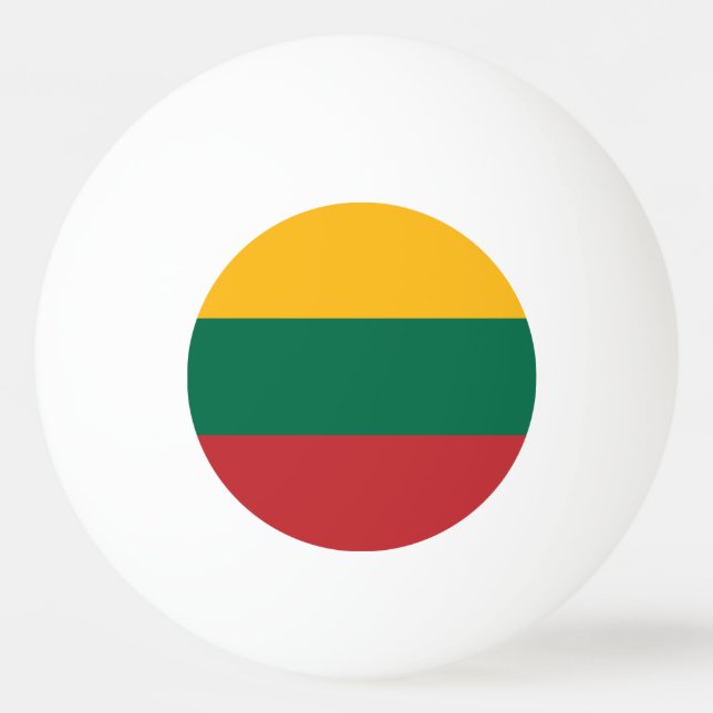 Flagga av Litauen Pingisboll (Framsidan)