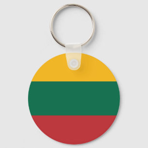 Flagga av Litauens nyckelkedja Nyckelring