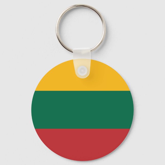 Flagga av Litauens nyckelkedja Nyckelring (Framsida)
