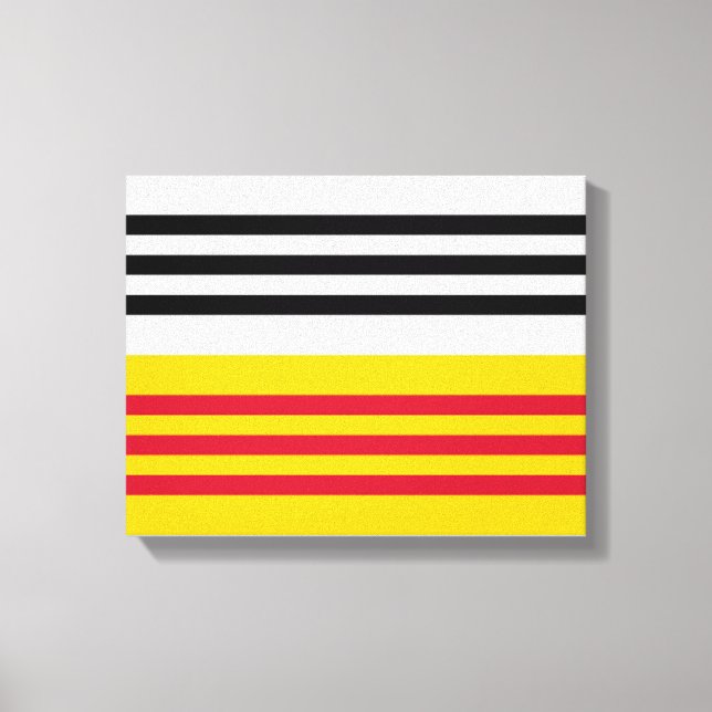 Flagga av Loon op Zand Canvastryck (Framsida)