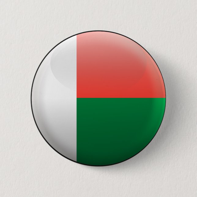 Flagga av Madagascar Knapp (Framsida)