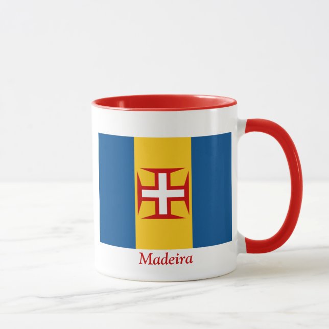 Flagga av Madeira Mugg (Höger)