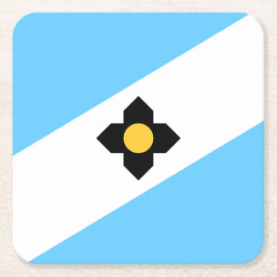 Flagga av Madison, Papper Underlägg på Wisconsin S Kvadrat