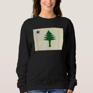 Flagga av Maine Shirt 1901 Maine Statlig flagga Gr T