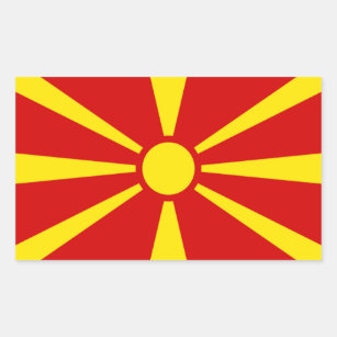 Makedonien Flagga Presenter Zazzle Se