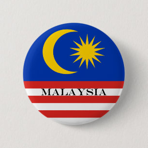 Flagga av Malaysia Jalur Gemilang Knapp