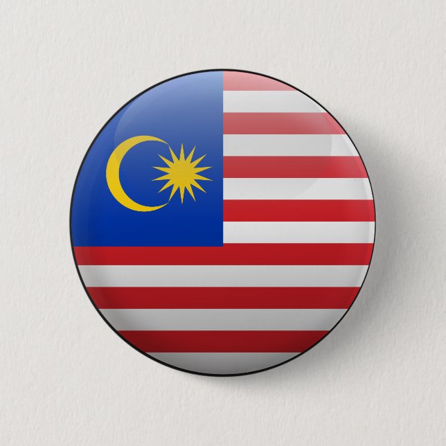 Flagga av Malaysia Knapp (Framsida)