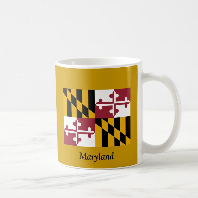 Flagga av Maryland Kaffemugg (Höger)