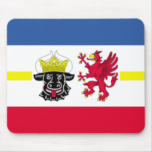 Flagga av Mecklenburg-Westerna Pommern Mouse Pad Musmatta