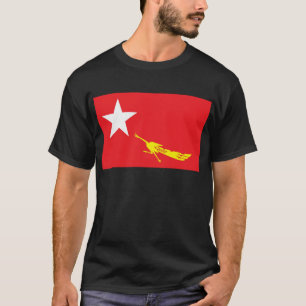Flagga av medborgareligan för demokrati t shirt