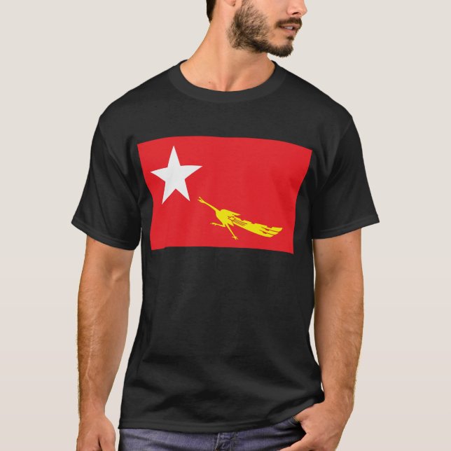 Flagga av medborgareligan för demokrati t shirt (Framsida)