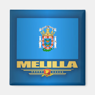 Flagga av Melilla Magnet