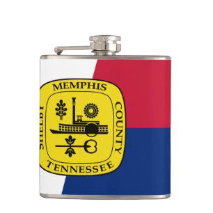 Flagga av Memphis, Tennessee Hip-kolv Fickplunta