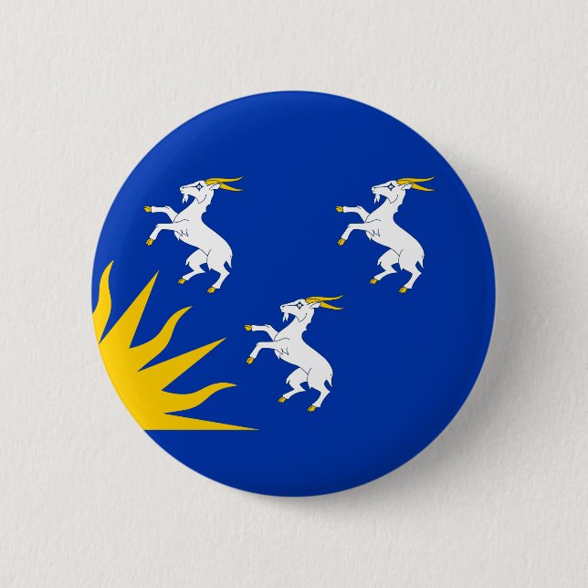Flagga av Merionethshire Button Knapp (Framsida)