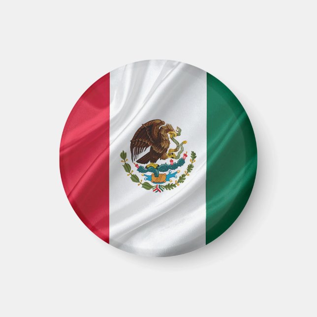 Flagga av Mexiko Magnet (Framsidan)