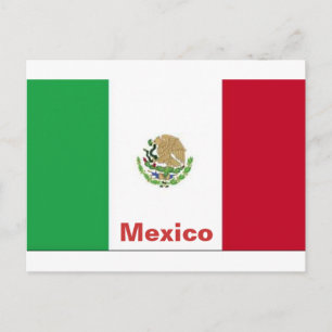 Flagga av Mexiko vykort