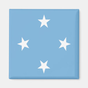 Flagga av Mikronesiska federationen Magnet