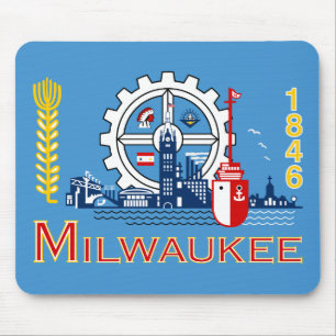 Flagga av Milwaukee, Wisconsin Musmatta