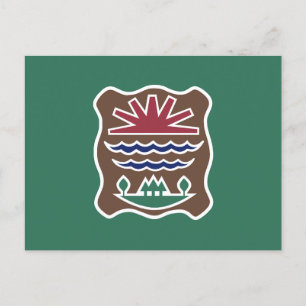 Flagga av Missiskvoi Western Abenaki Tribe Vykort
