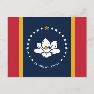 Flagga av Mississippi (2020) vykort