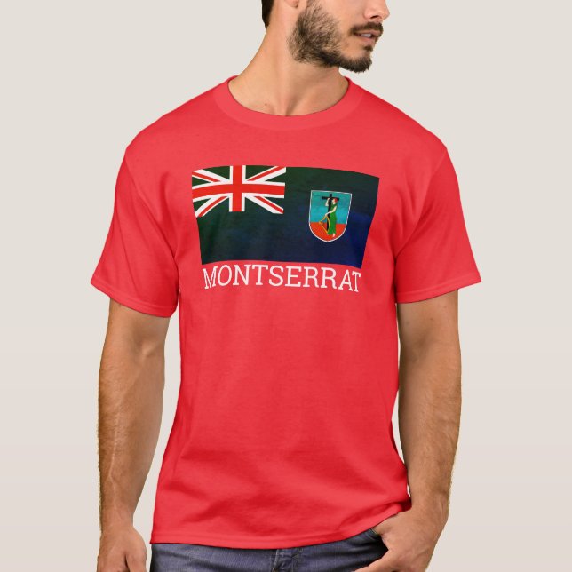 Flagga av Montserrat T-Shirt (Framsida)