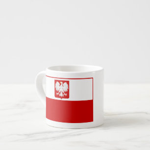 Flagga av muggar för Polen vapensköldespresso Espressomugg