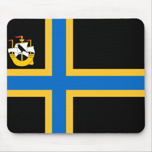 Flagga av musknapp för skönhetsvård musmatta
