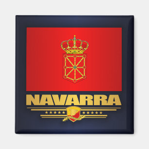 Flagga av Navarra (Navarre) Magnet