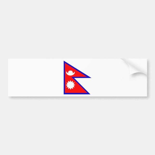 Flagga av Nepal Bildekal (Framsidan)