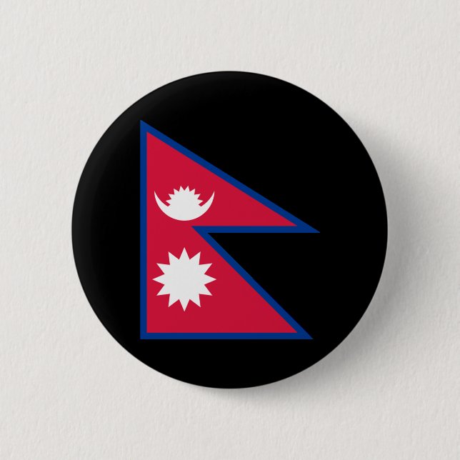 Flagga av Nepal Knapp (Framsida)