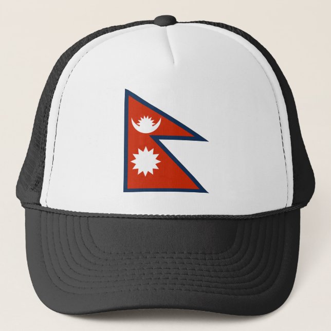 Flagga av Nepal Truckerkeps (Framsida)