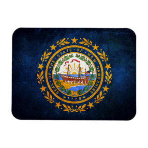 Flagga av New Hampshire Magnet