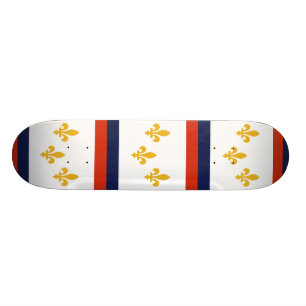 Flagga av New Orleans, Louisiana Mini Skateboard Bräda 18,5 Cm