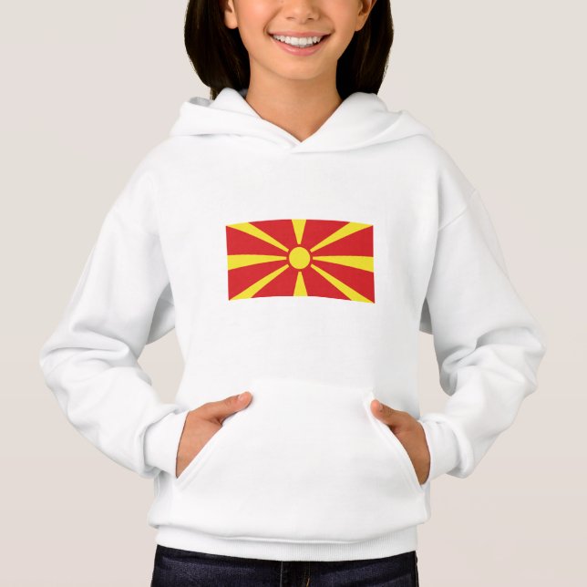 Flagga av Nordmakedonien T Shirt (Framsida)