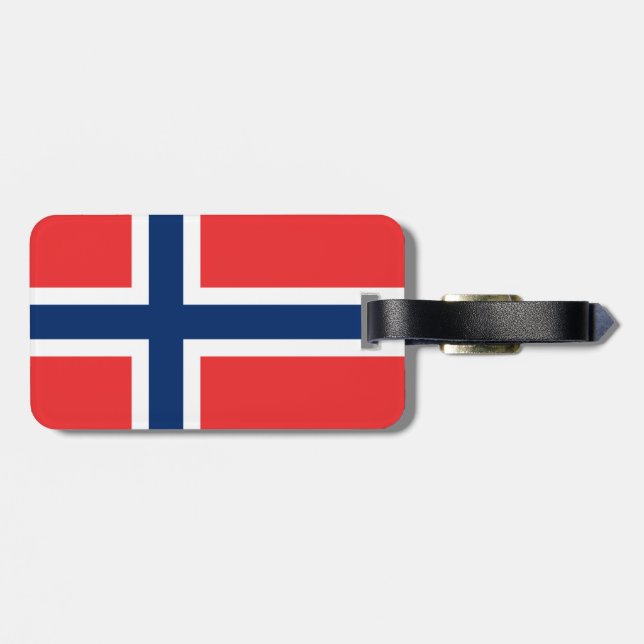 Flagga av Norge Bagagebricka (Baksida Vågrät)