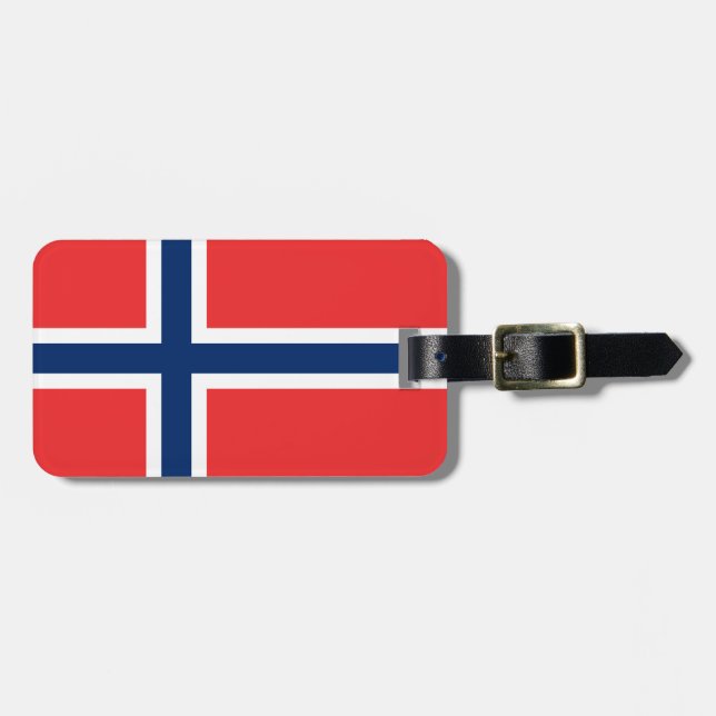Flagga av Norge Bagagebricka (Horisontell Framsida)