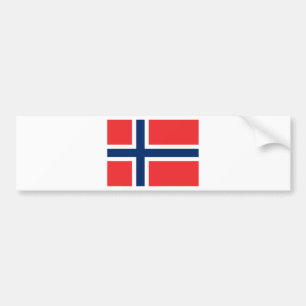 Flagga av Norge Bildekal