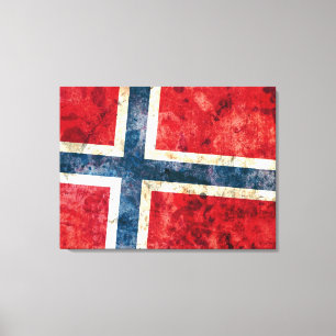 Flagga av Norge Canvastryck