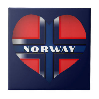 Flagga av Norge Cutout Kakelplatta
