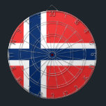 Flagga av Norge Darttavla<br><div class="desc">Flagga Norge - Det norske flaggget - Norges flagg</div>