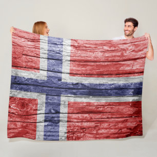 flagga av norge fleecefilt