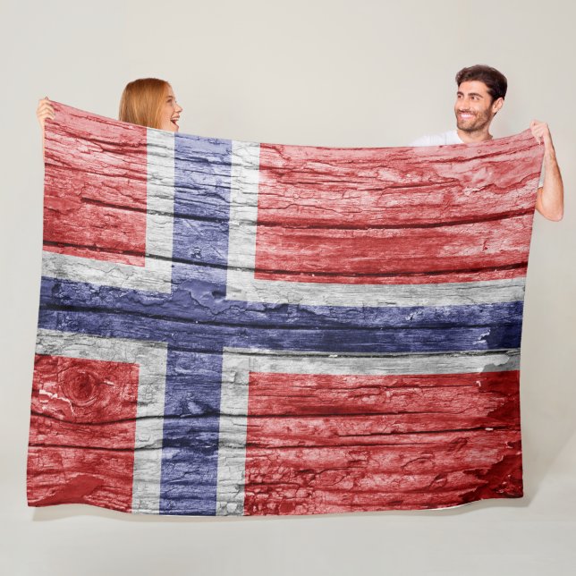 flagga av norge fleecefilt (På plats)