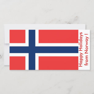 Flagga av Norge, Glad helg från Norge Julkort