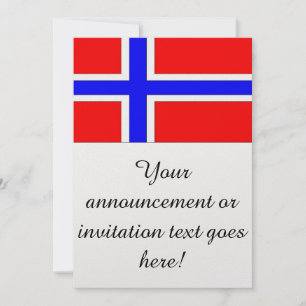 Flagga av Norge Inbjudningar