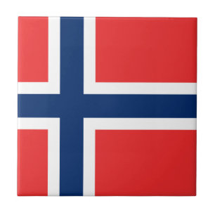 Flagga av Norge Kakelplatta