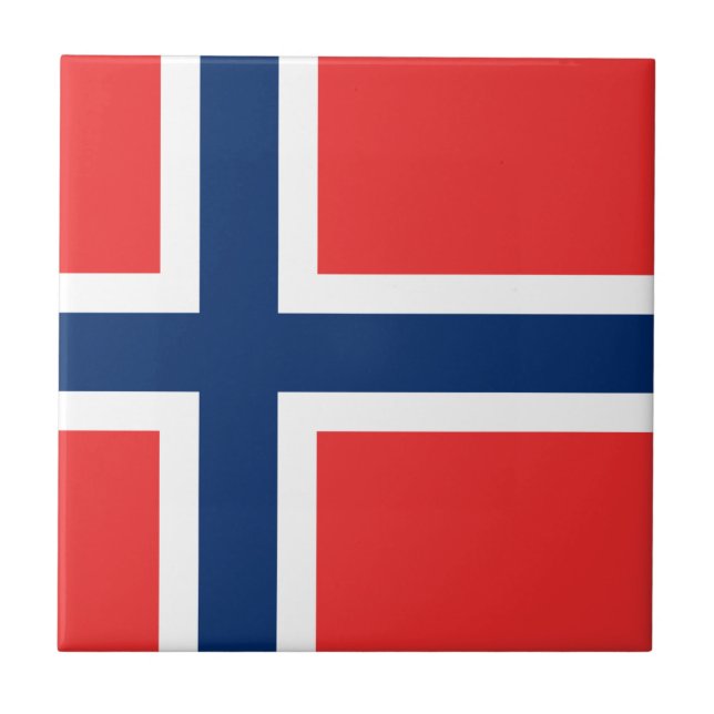 Flagga av Norge Kakelplatta (Framsidan)