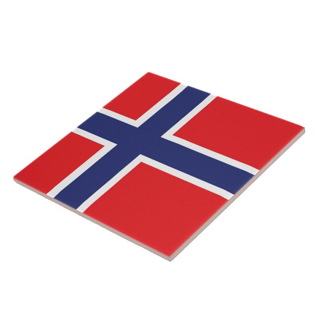 Flagga av Norge Kakelplatta (Sidan)