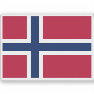Flagga av Norge Klistermärken