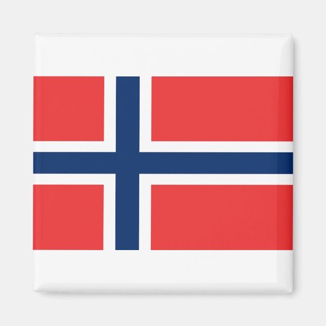 Flagga av Norge Magnet (Framsidan)
